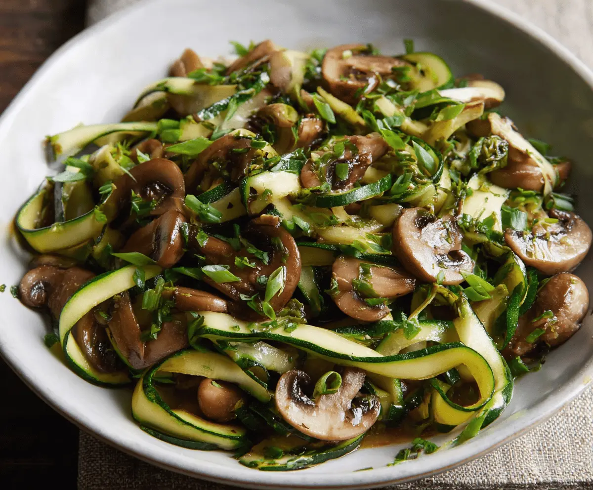 Easy Low-Carb Sautéed Zucchini with Mushrooms