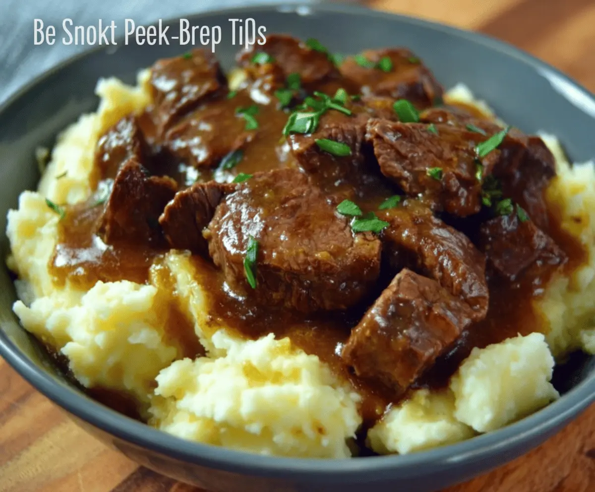 Easy No Peek Beef Tips Recipe for Tender Meat