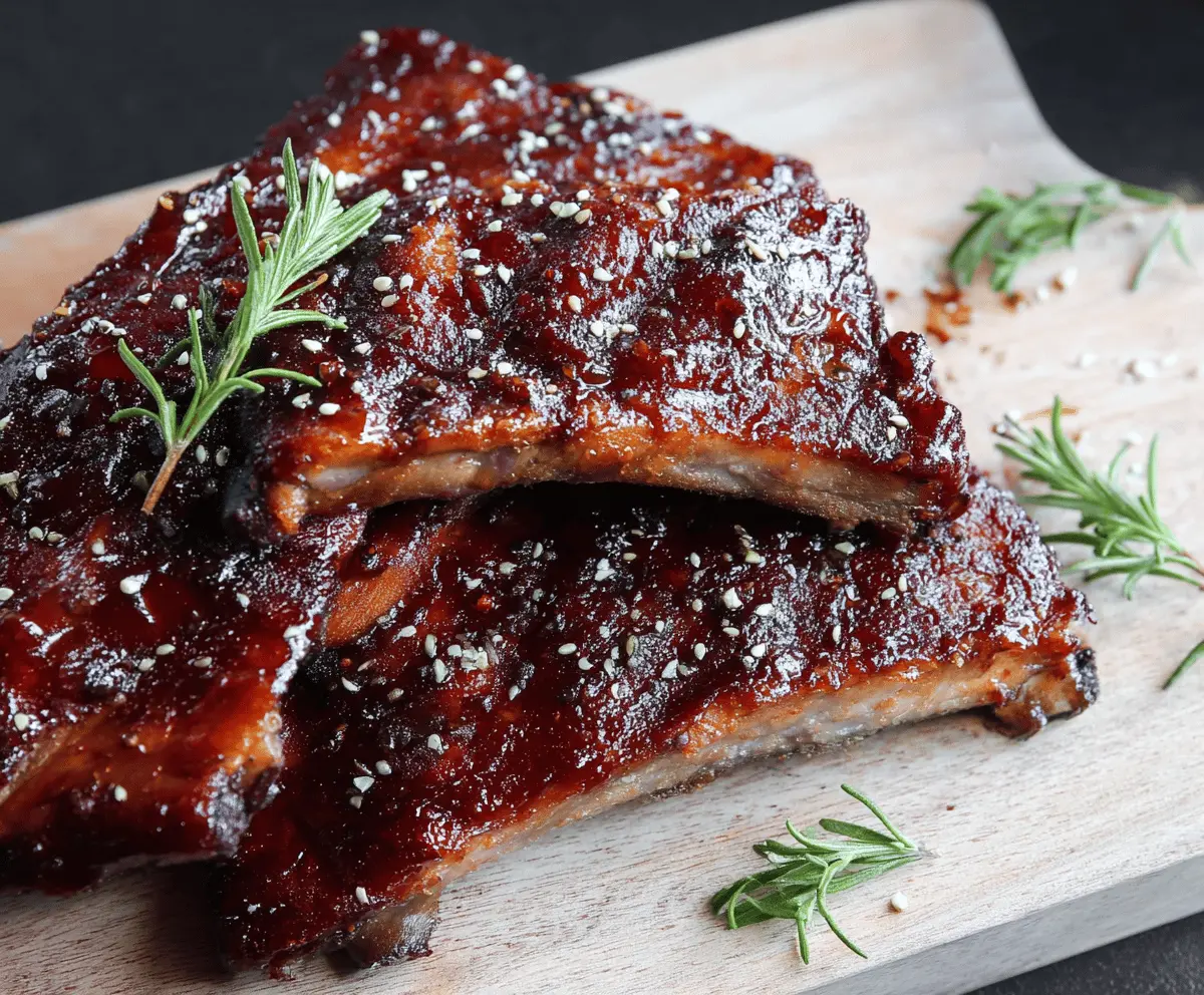 Easy Sweet and Sticky BBQ Ribs Recipe
