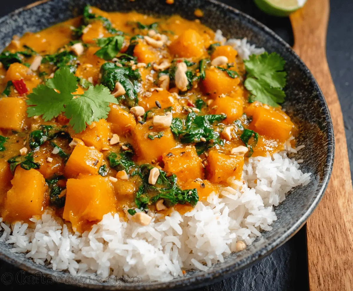 Easy Thai Butternut Squash Curry Recipe
