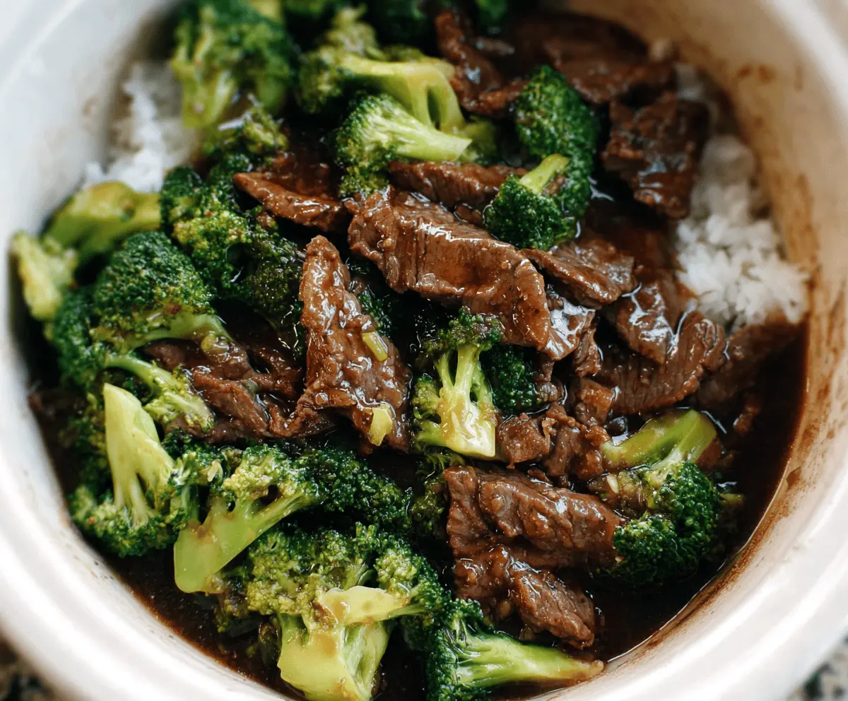 Easy Crock Pot Beef and Broccoli Recipe