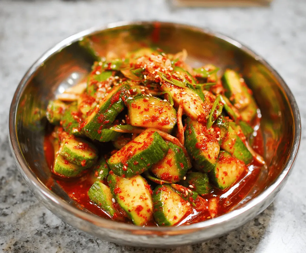 Easy Cucumber Kimchi Recipe for Summer