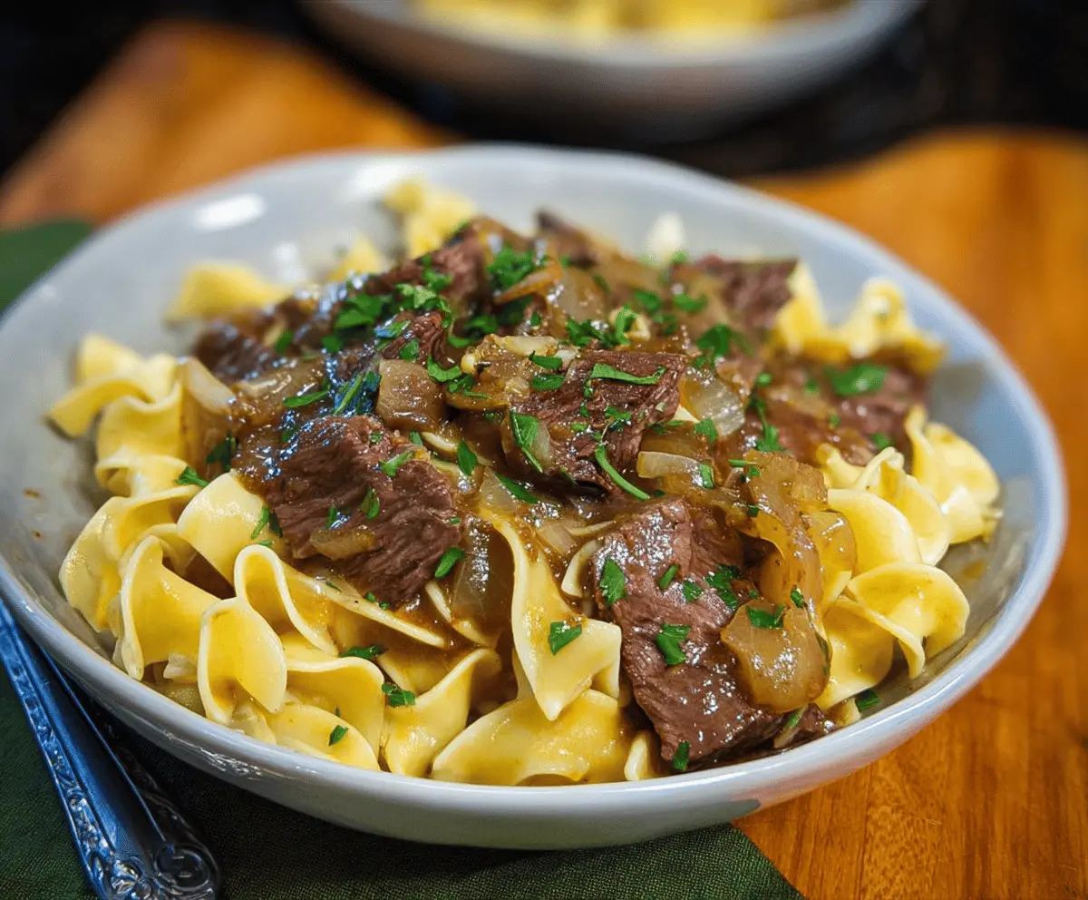Easy Homemade Grandma’s Beef and Noodles Recipe