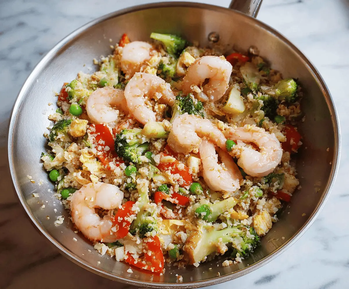 Quick Cauliflower Fried Rice with Shrimp Recipe