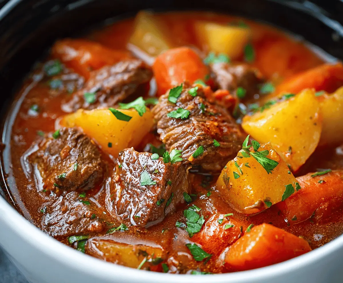 Easy Crockpot Beef Stew Recipe for Tender, Hearty Flavor