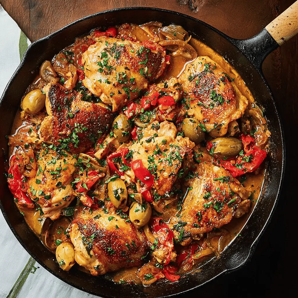 Easy Chicken Scarpariello Recipe with Garlic and Peppers