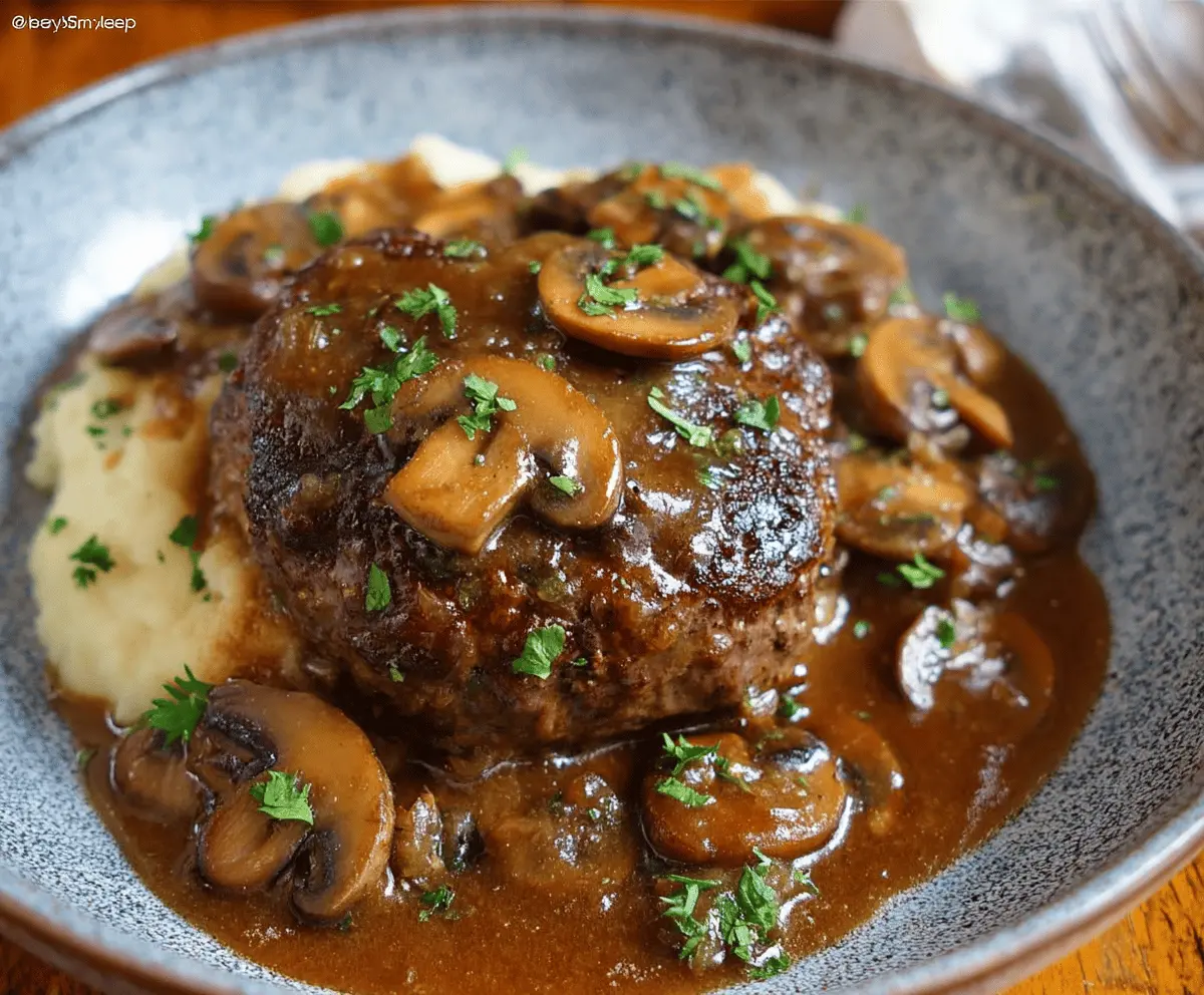 Easy Salisbury Steak Recipe for Cozy Weeknights