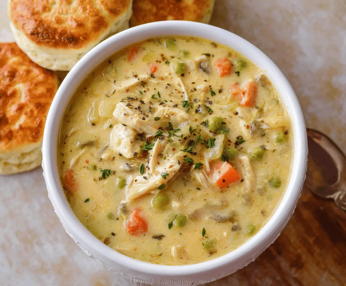 Creamy Chicken Pot Pie Soup Recipe