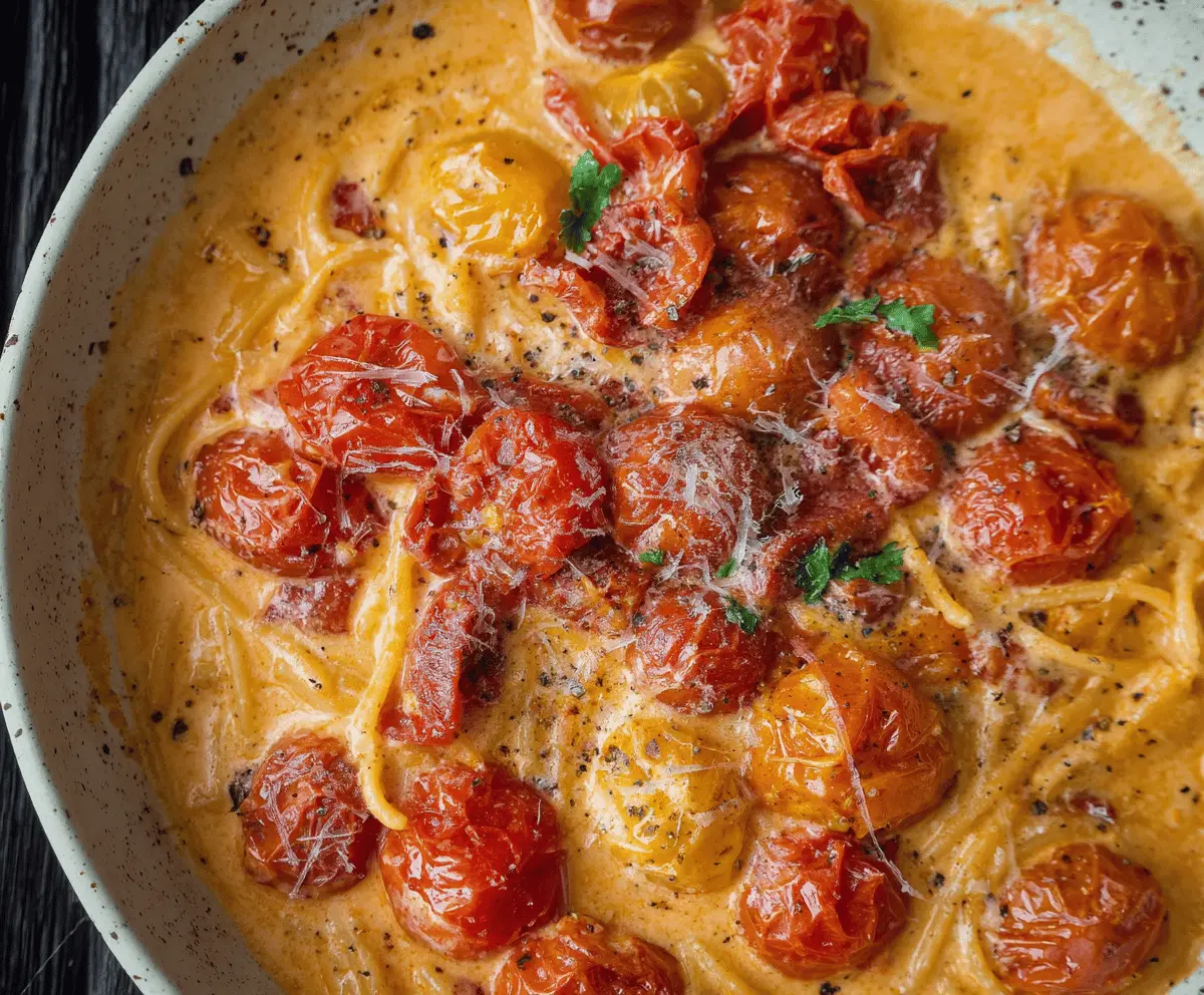 Creamy Cherry Tomato Sauce with Parmesan