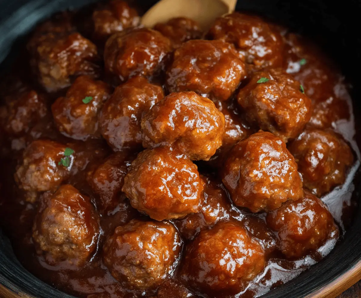 Easy Slow Cooker Salisbury Steak Meatballs Recipe