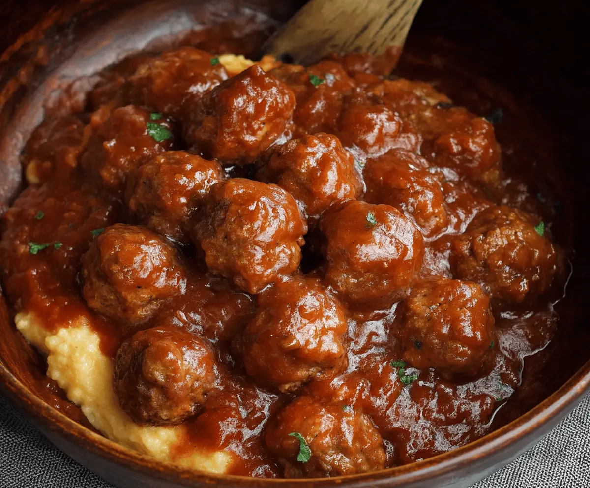 Easy Slow Cooker Salisbury Steak Meatballs Recipe