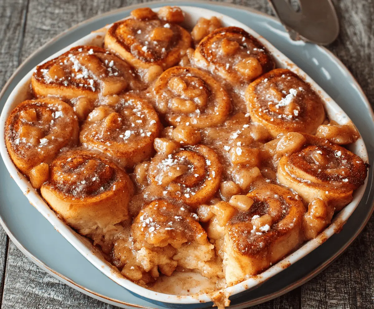 Cinnamon Rolls and Apple Pie Filling