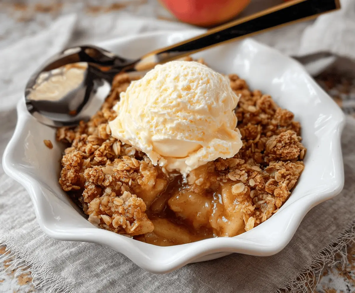 Easy Apple Crisp with Pie Filling