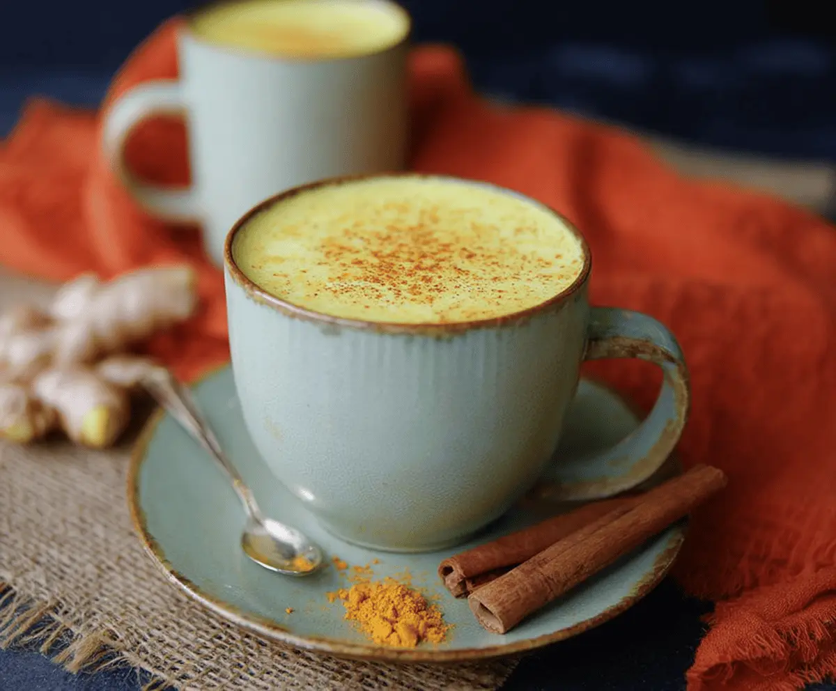 Grounding Autumn Ginger Turmeric Latte