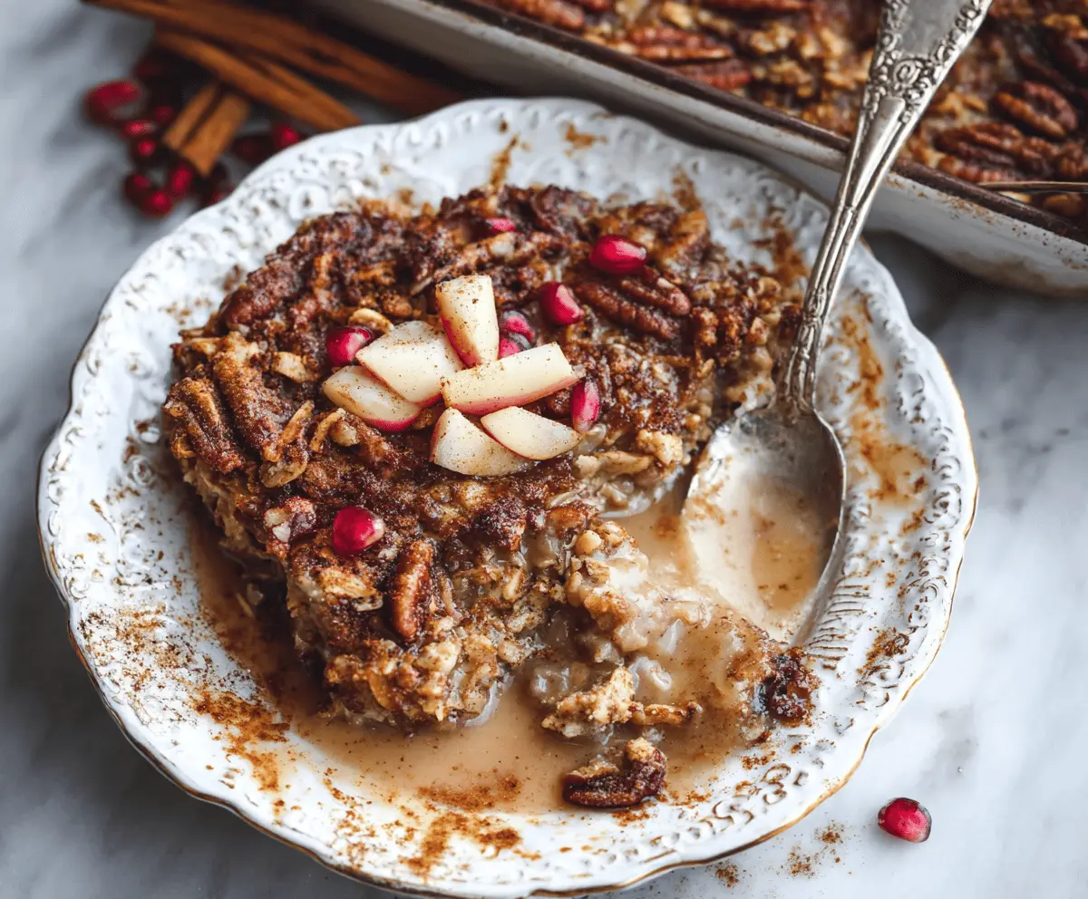 Vanilla Chai Baked Oatmeal