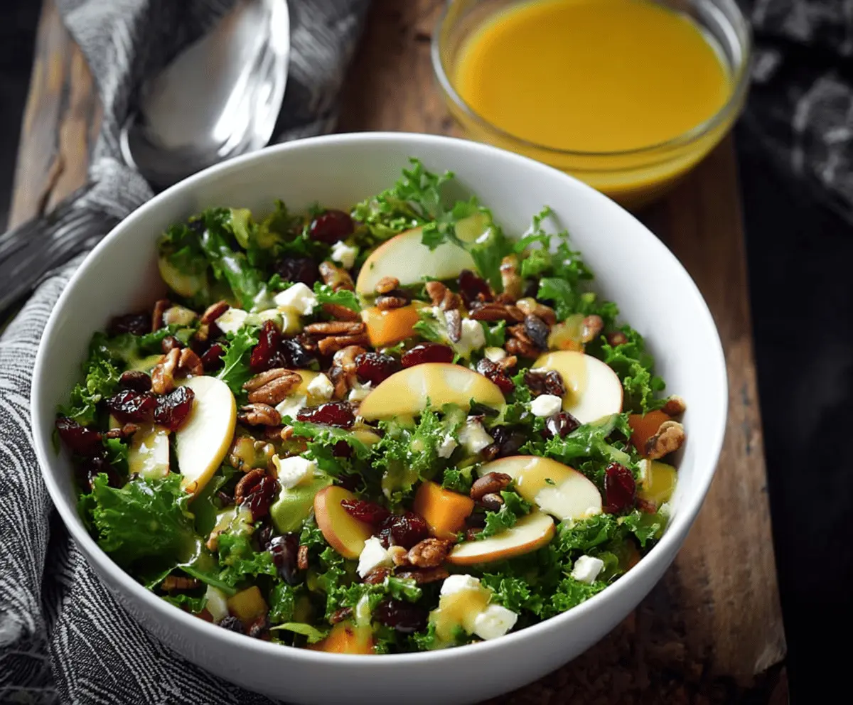 Autumn Salad Recipe With Apple Cider Vinaigrette