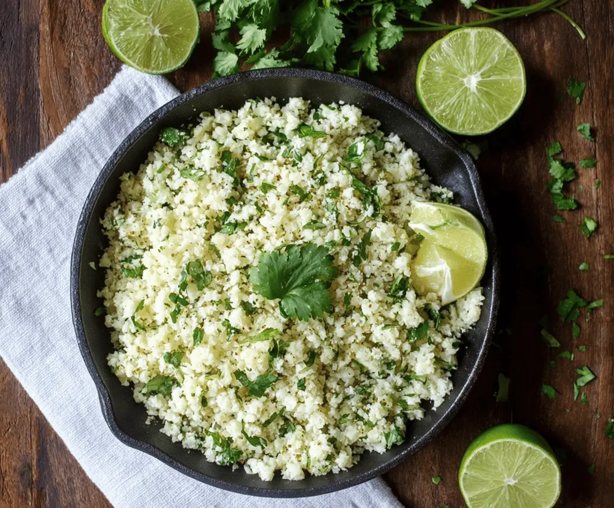 Cilantro Lime Cauliflower Rice