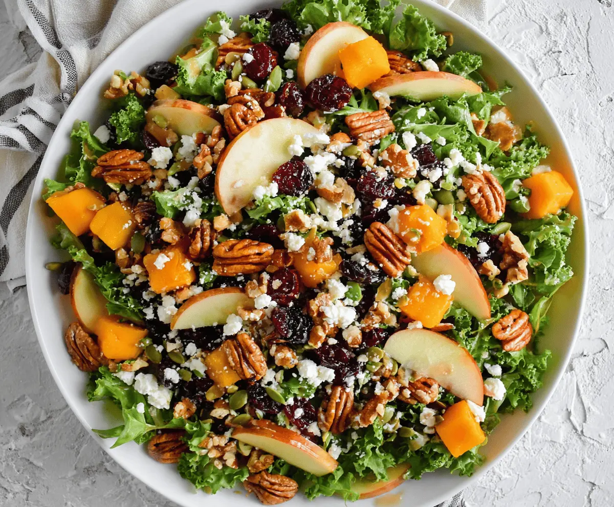 Healthy Fall Harvest Salad 