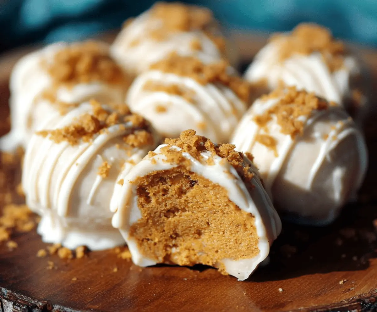 No Bake Pumpkin Cheesecake Balls 