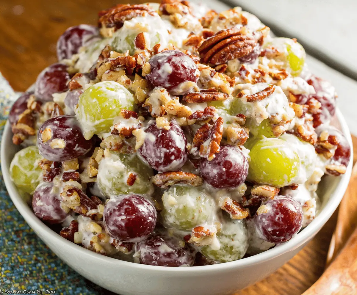 Pecan Crunch Grape Salad