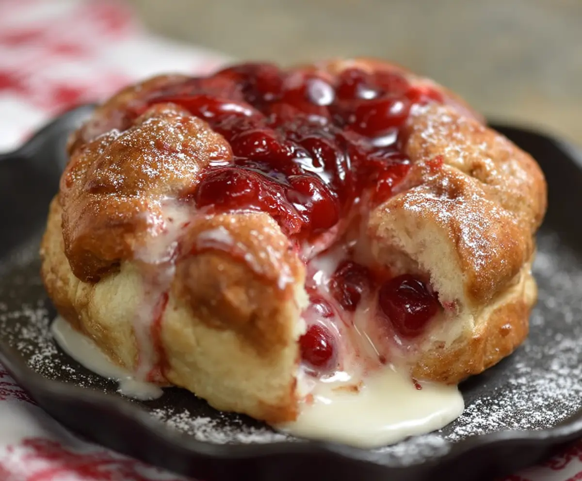 Cherry Cheesecake Monkey Bread