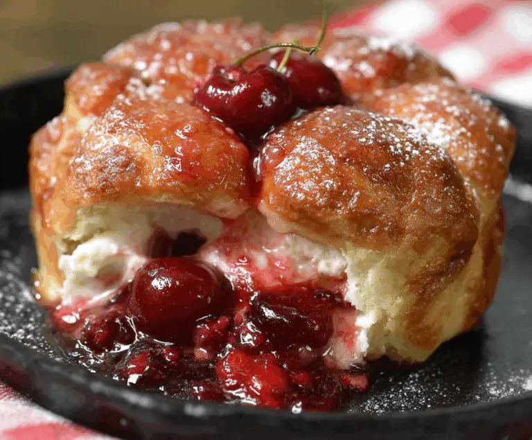 Cherry Cheesecake Monkey Bread