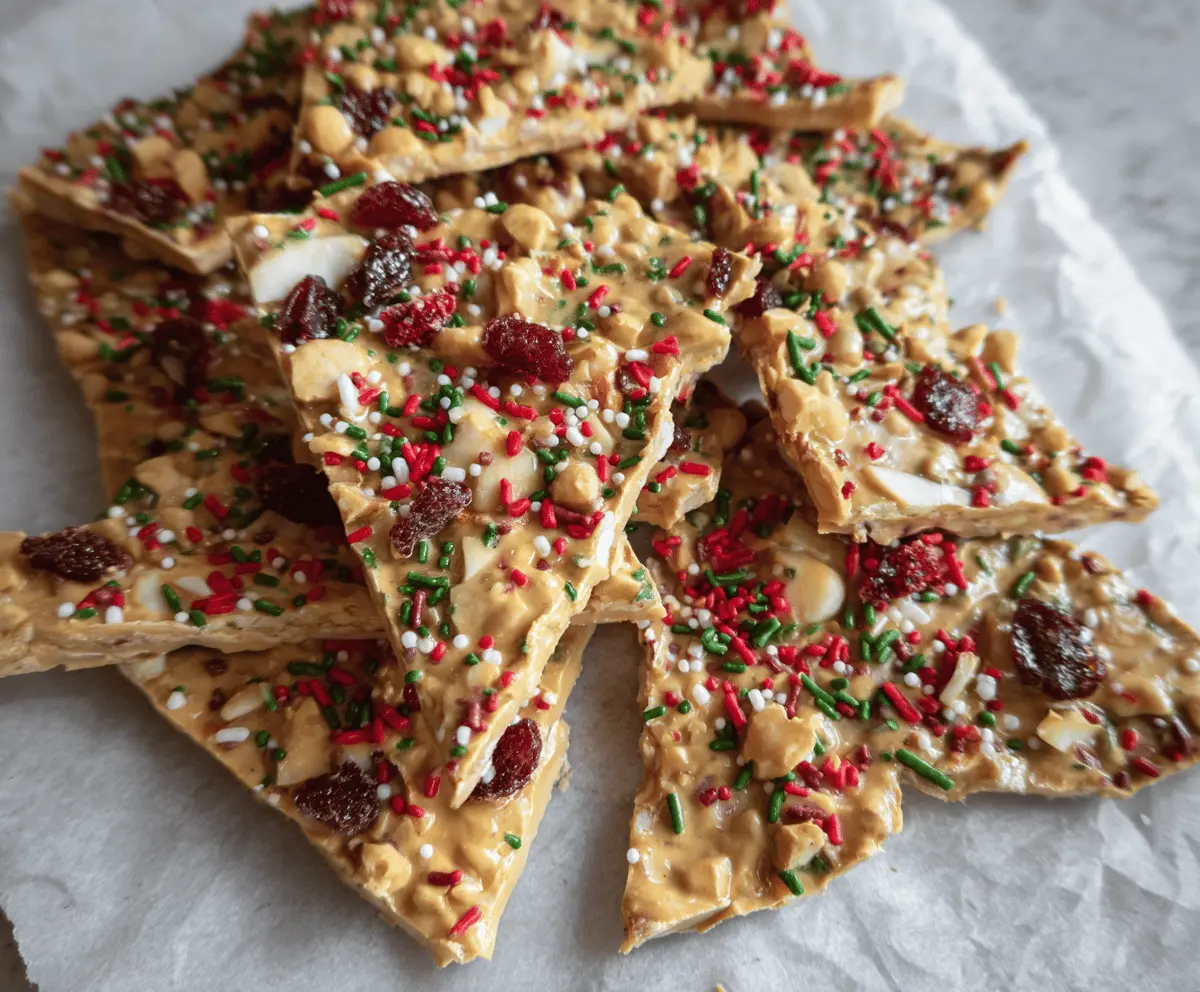 Crispy Protein Christmas Bark