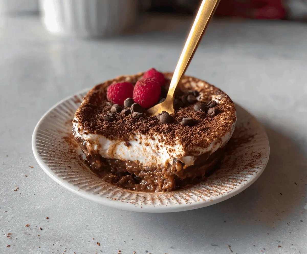 Mocha Tiramisu Baked Oats
