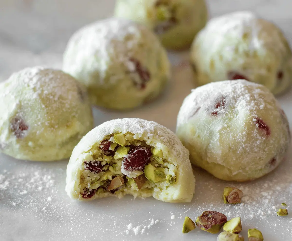 Pistachio Cherry Meltaways