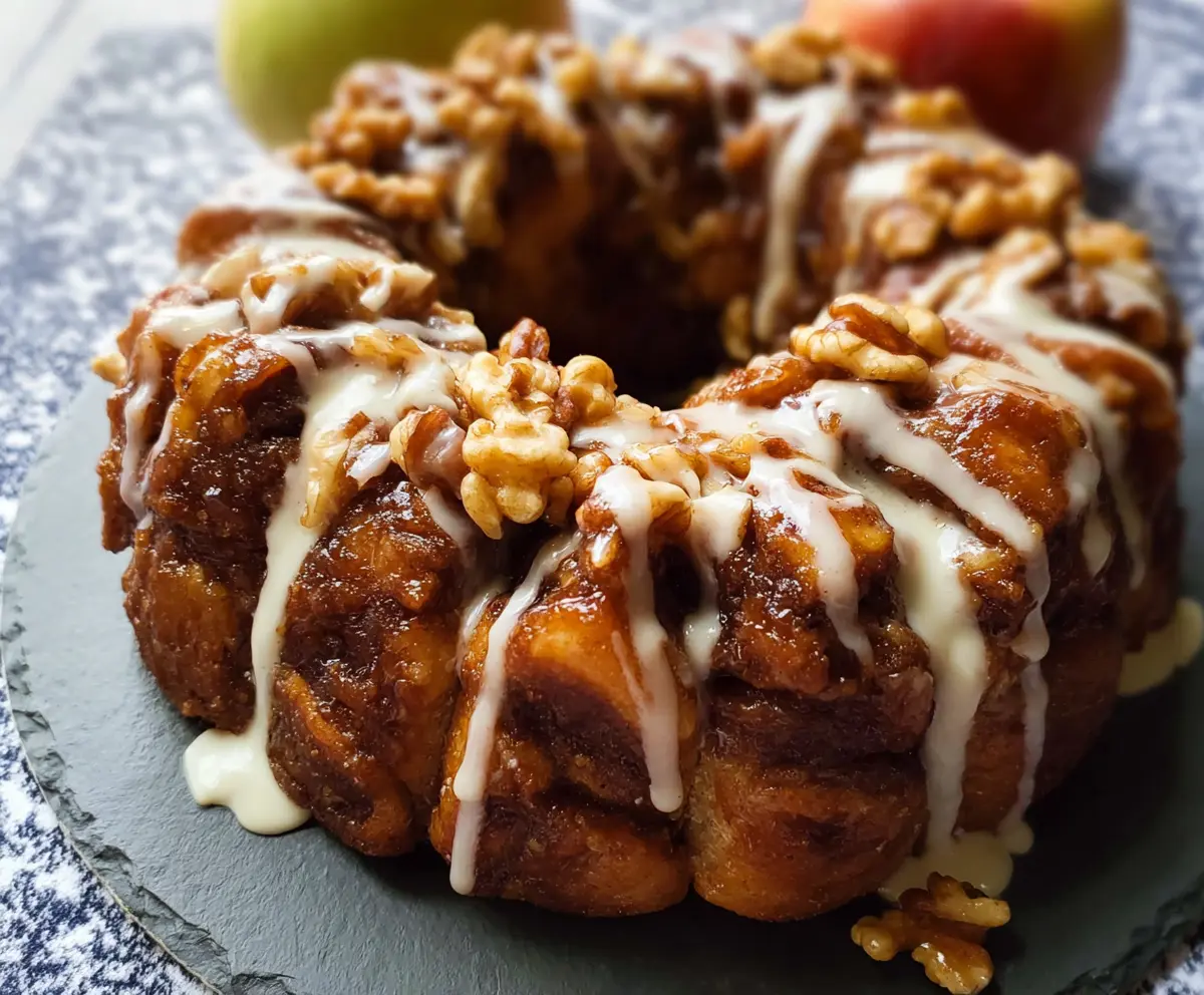 Apple-Walnut Cinnamon Roll Monkey Bread