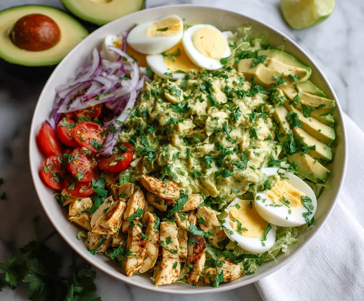 Avocado Chicken Salad (High Protein, No Mayo)