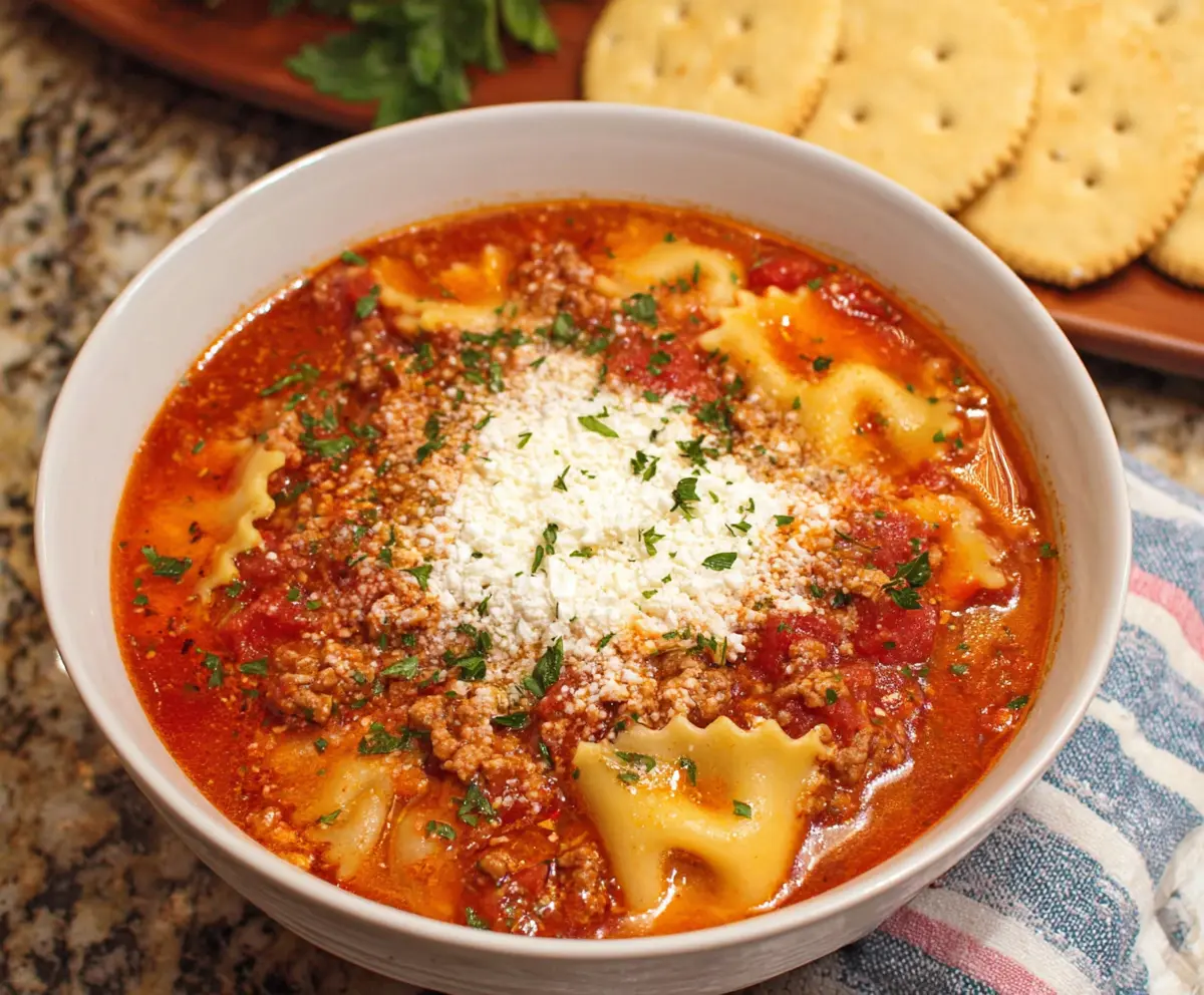 Crockpot Lasagna Soup