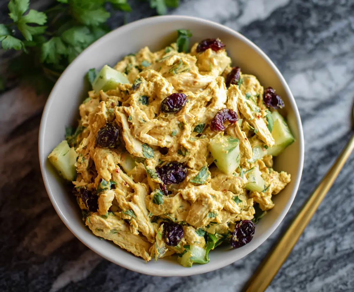 Greek Yogurt Curry Chicken Salad