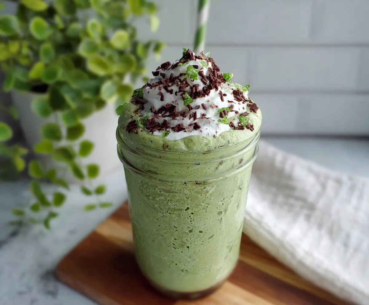 High Protein Shamrock Shake