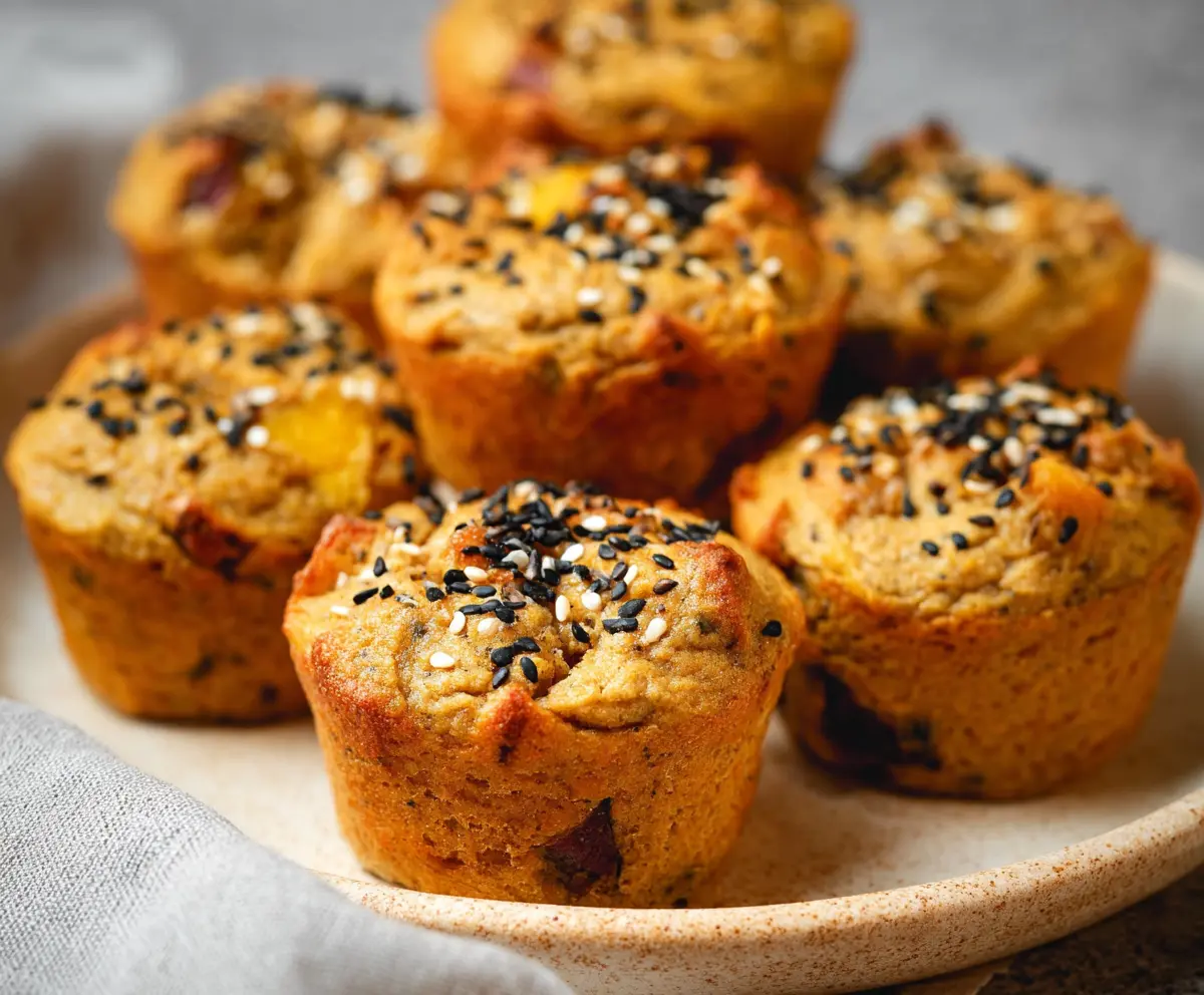 Japanese Sweet Potato and Sesame Muffins