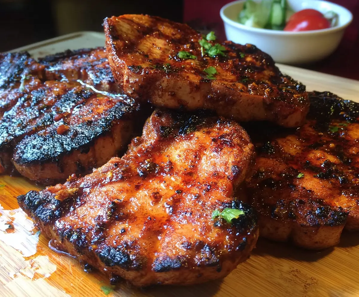 Marinated Spicy Pork Chops