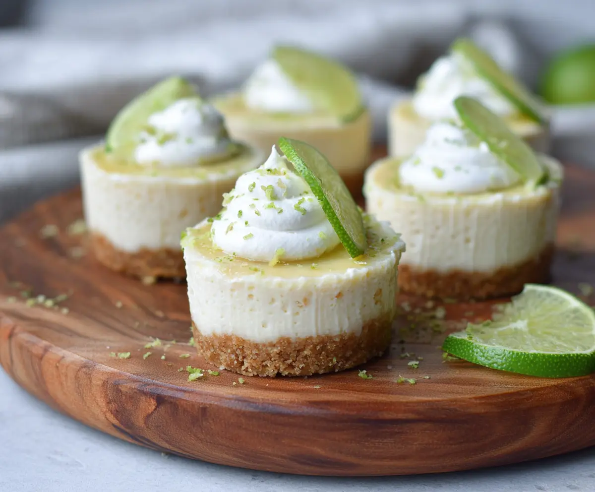 Vegan Mini Key Lime Cheesecakes