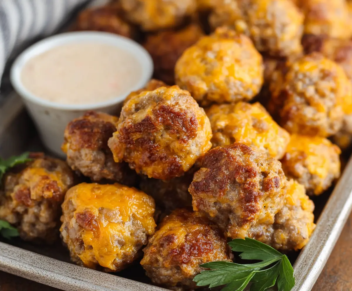  Bisquick Sausage Balls (3 Ingredients!)