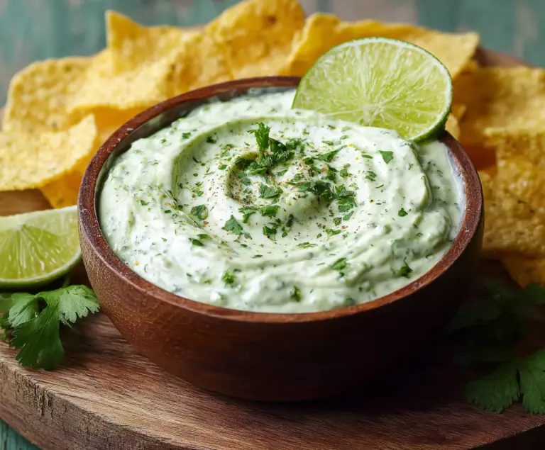 Creamy Avocado Cilantro Lime Dip