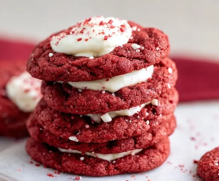 Red Velvet Cake Mix Cookies