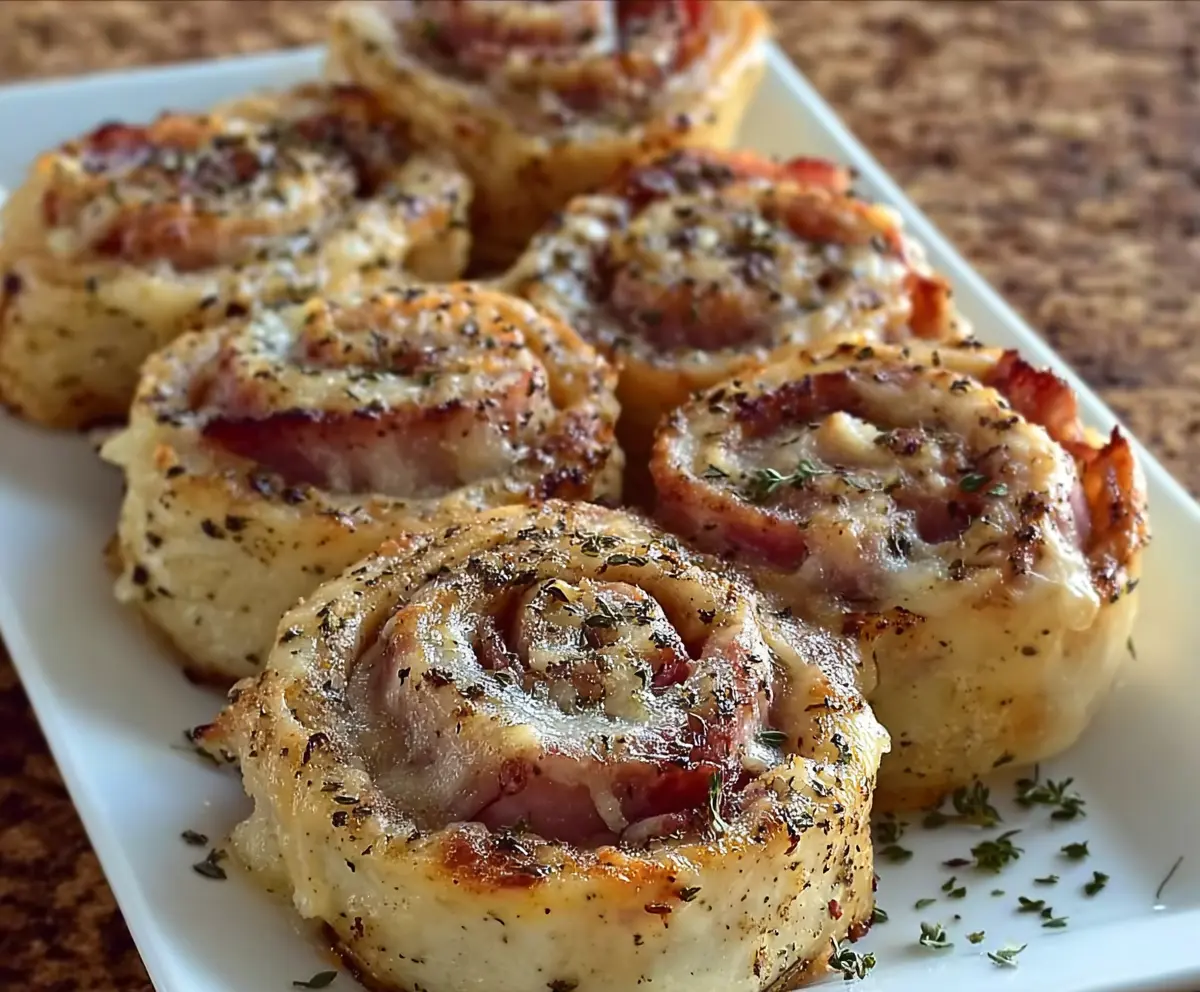 Savory Ham and Cheese Pinwheels