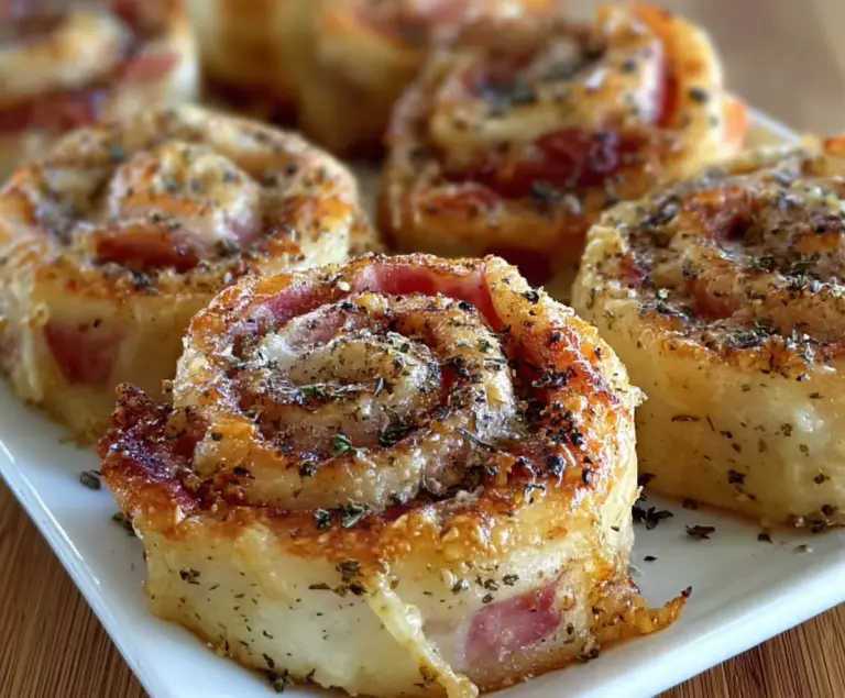 Savory Ham and Cheese Pinwheels