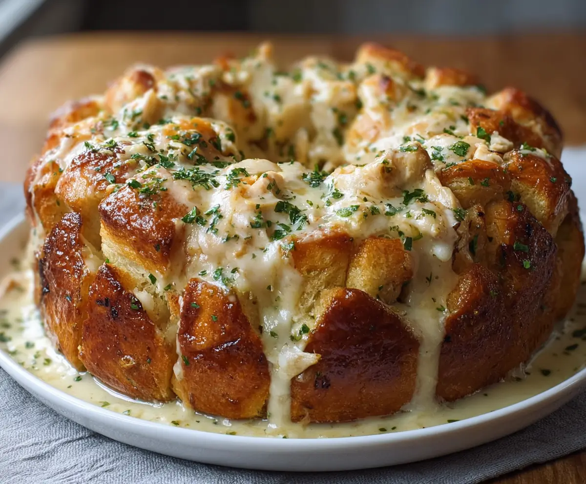 This Chicken Alfredo Monkey Bread