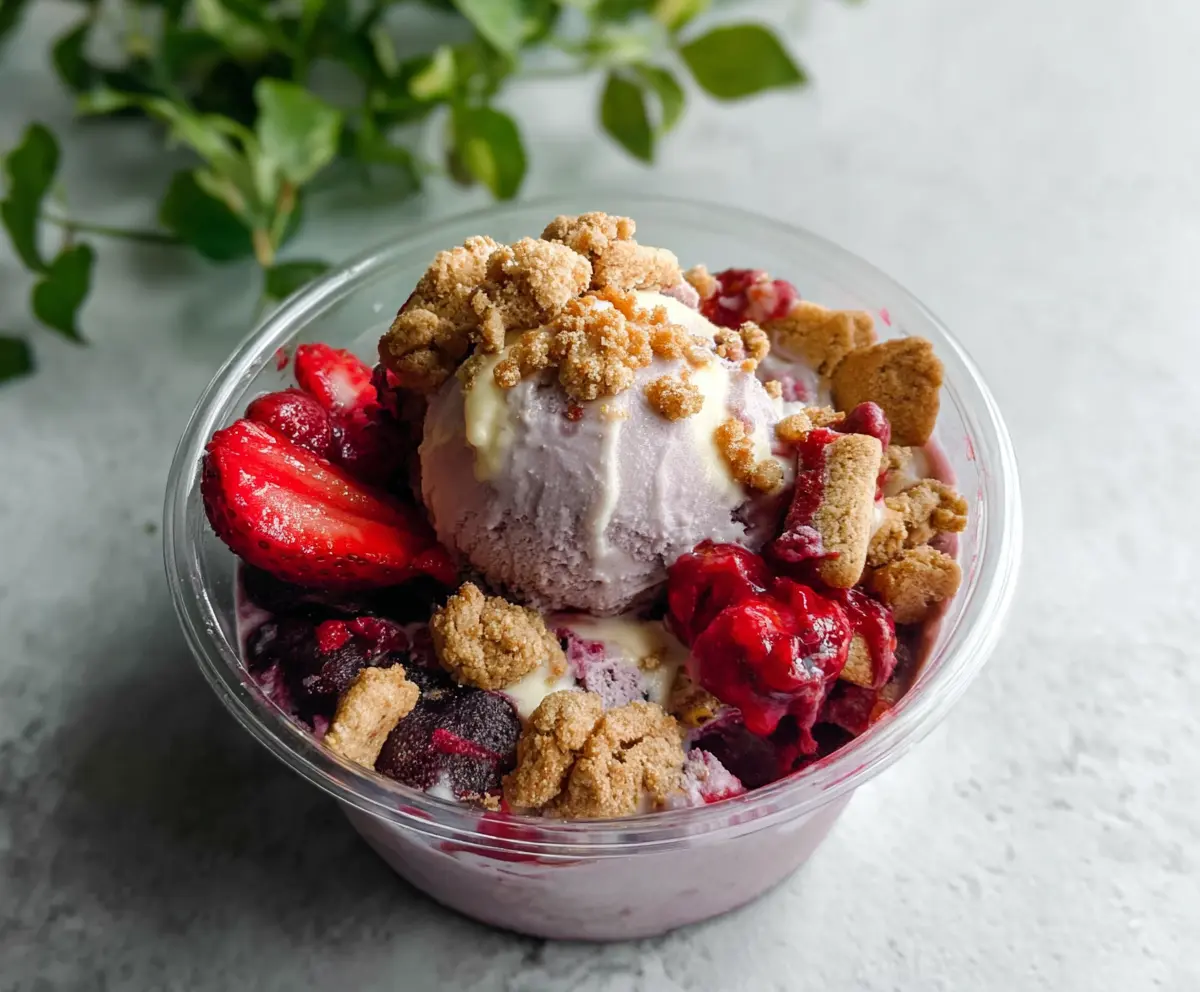 Berry Crumble Ice Cream