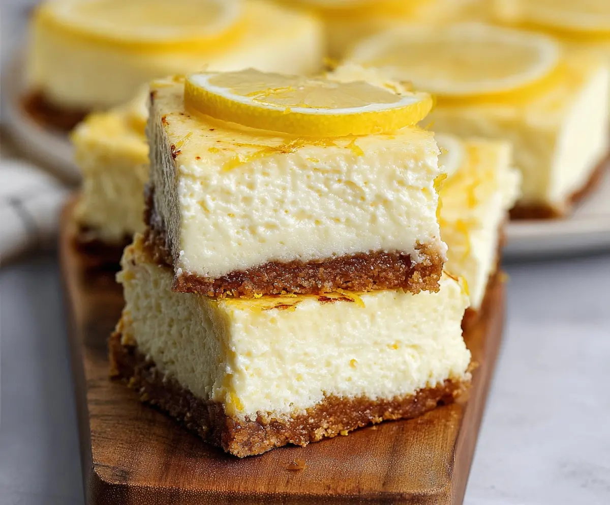 Keto Lemon Cheesecake Bars