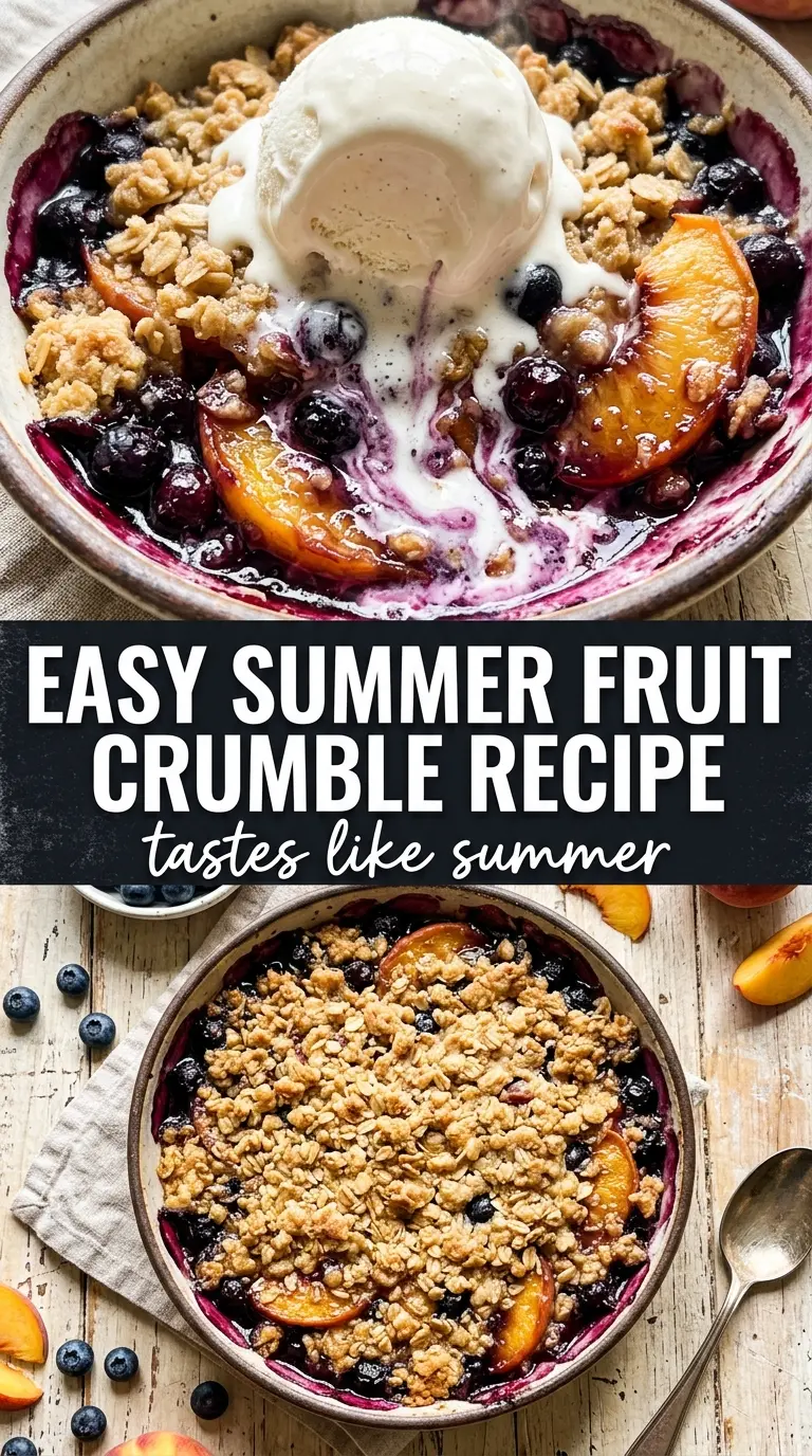 Blueberry Peach Crumble
