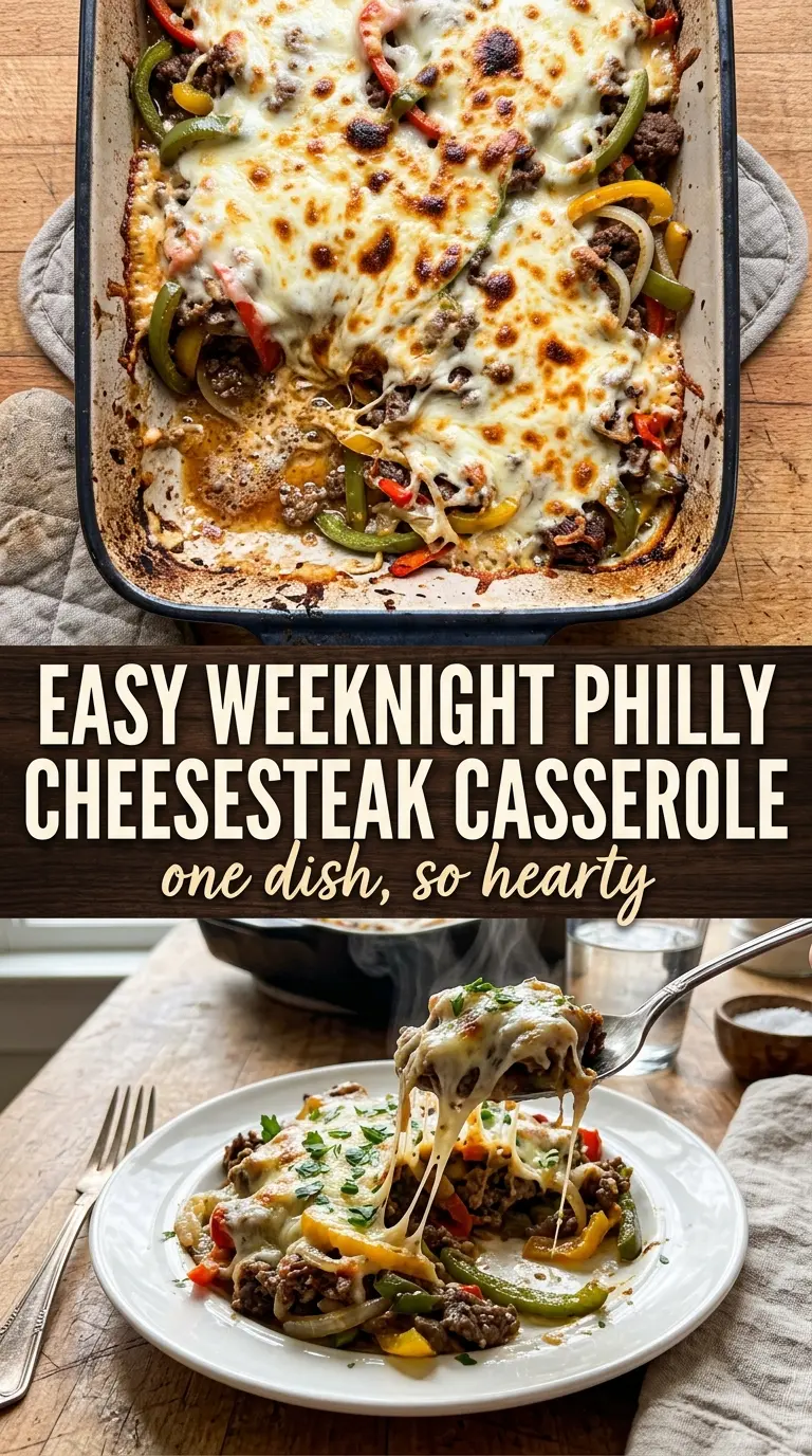 Philly Cheesesteak Casserole
