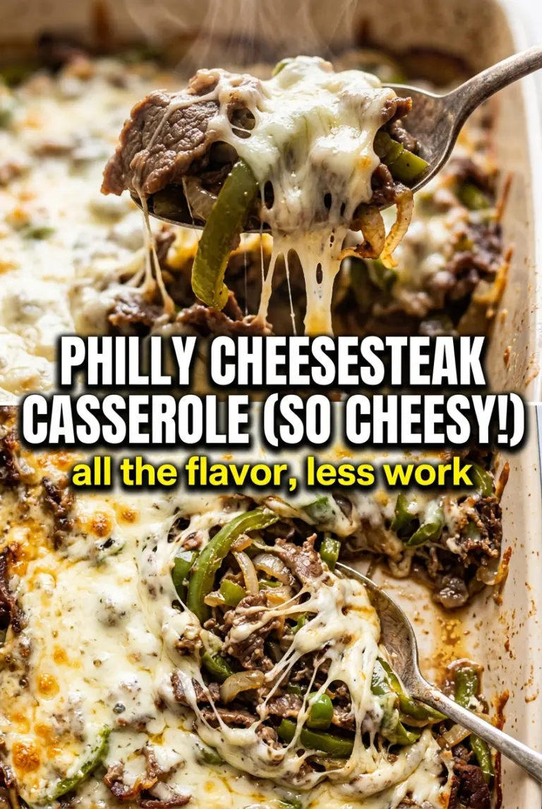 Philly Cheesesteak Casserole