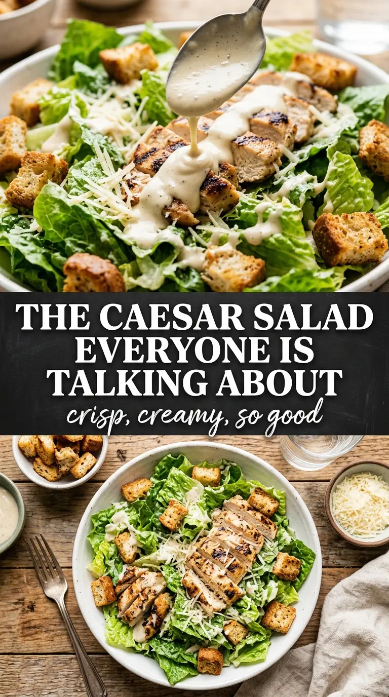 Twisted Chicken Caesar Salad crisp crunchy spicy