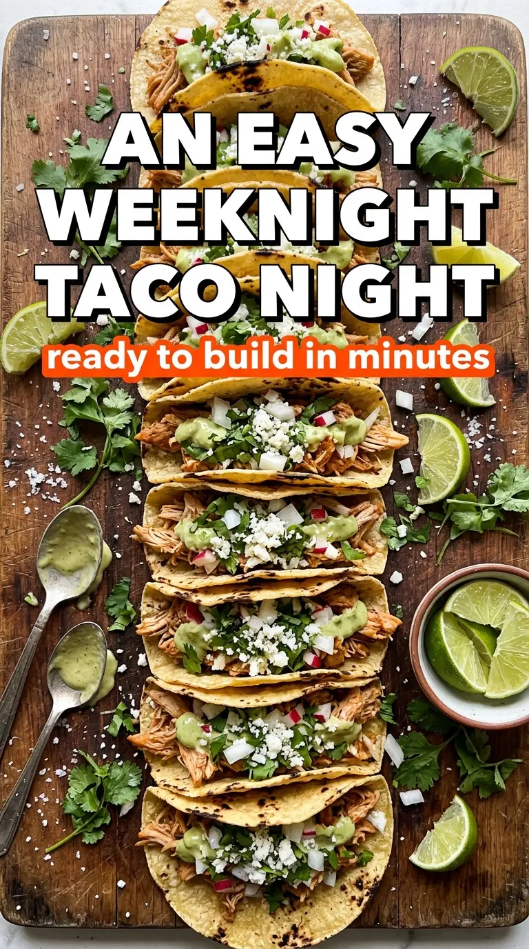 Crockpot Chicken Tacos, tender shredded, salsa-based